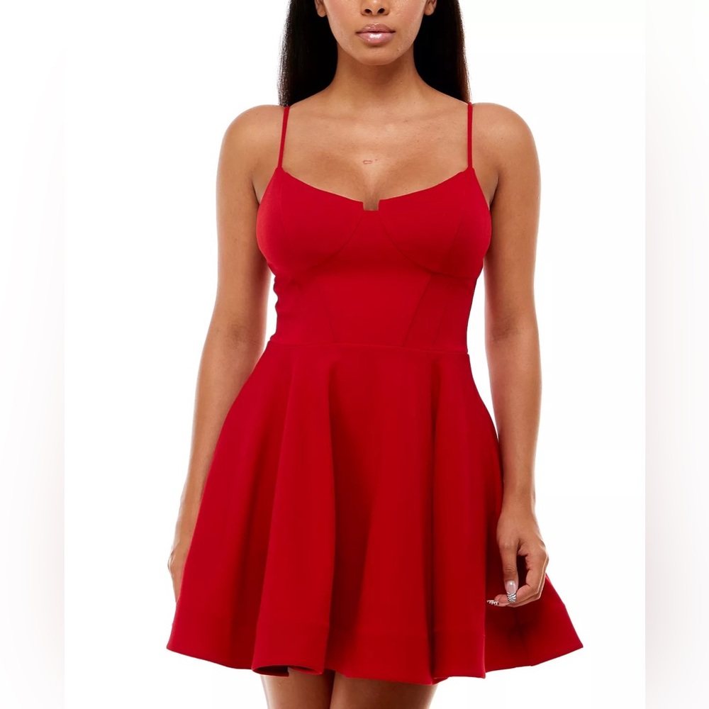 City Studio dress for women size 13 color red like new